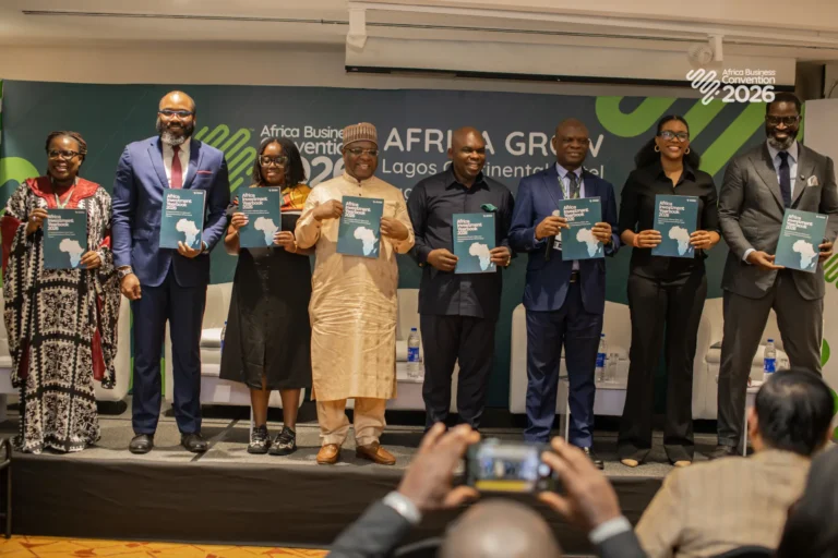 Speakers and the convention convener unveiling Africa Investment YearBook 2026